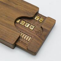 Lettres en laiton interchangeables timbre personnalisé livre couvre Alphabet timbre chaleur gaufrage T-slot titulaire lettres en laiton ensemble
