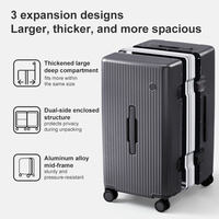 Valise Mixi avec serrures à combinaison, cadre en aluminium plus épais, bagages sans fermeture éclair, nouveaux bagages de coffre