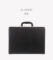 WETRUST haute qualité 16 pouces noir véritable poignée en cuir véritable mallette porte-documents avec serrure à Code pour cadeau