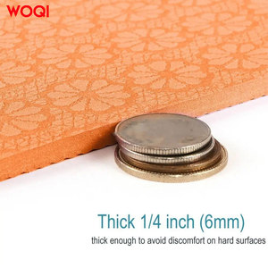 Tapis de yoga Woqi 6 mm d'épaisseur, antidérapant, en PVC, pour enfants et filles, pour la danse, les exercices et l'usage domestique - Product Image 4