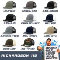 Casquettes Richardson 112 Trucker avec impression en relief, 6 panneaux, polyester/coton, mode, extérieur, voyage, décontracté, unisexe, vente en gros