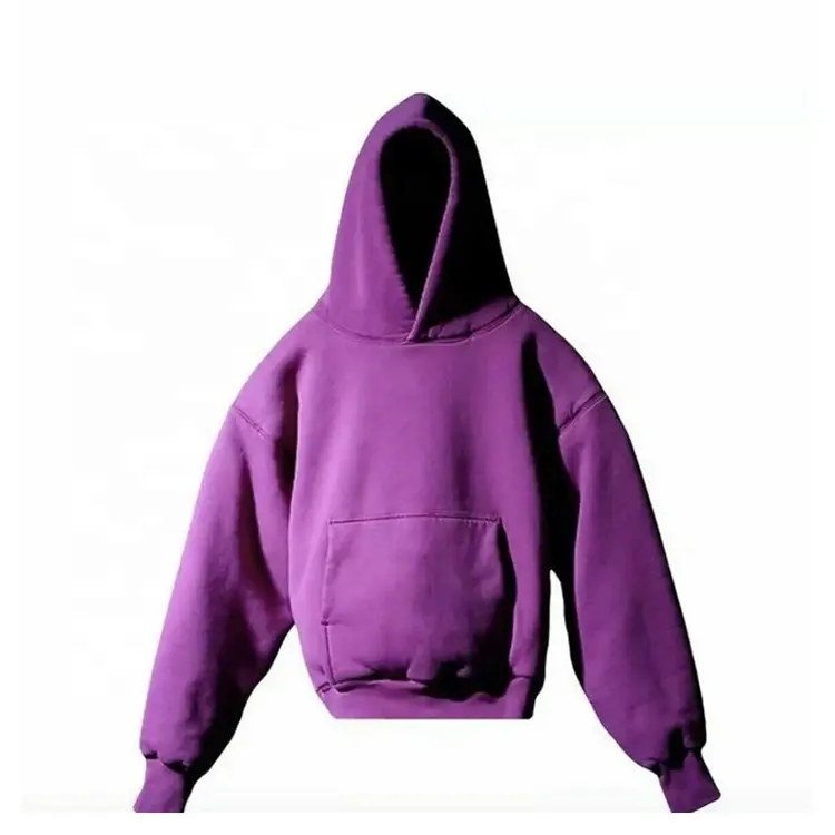 Custom Crop Top Men Heavy weight Heavyweight 450gm Cropped Boxy Fit Hoodies Kanye Fleece Hoodie Cotton Oversized Hoodies