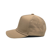 Casquette de baseball perforée au laser à séchage rapide, OEM/ODM, usine BSCI, en polyester, broderie logo 3D pour marques sportives, MOQ 50, échantillon en 3 jours