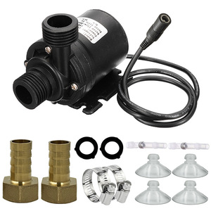 DC Submersible Water <b>Pump</b> Brushless Motor Ultra Quiet Aquarium Booster <b>Pump</b> <b>Black</b> Cylinder Shape - Product Image 3