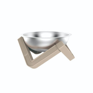 Tigela Removível Ecológica para Água e Comida de Animais de Estimação em Aço Inoxidável com Suporte <span class=keywords><strong>Irregular</strong></span> de Plástico para Pequenos Animais - Product Image 2