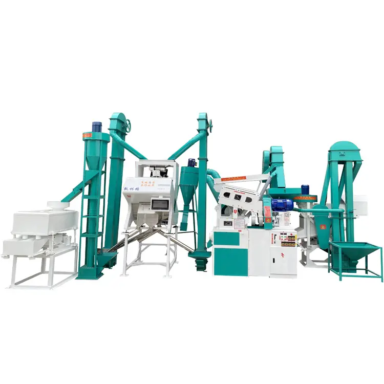15 Ton Combined Rice Mill In Myanmar Rice Milling Machines Complete Set Combined Rice Mill Machine For Sale