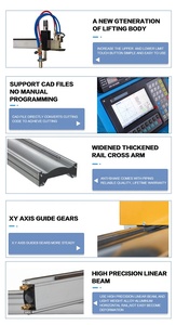 2024 Hot Selling Separate Rail Design Ultra Lightweight Fast Delivery Portable Plasma <b>Cutter</b> <b>Machines</b> 1530 Plazma Cutting Machin - Product Image 4