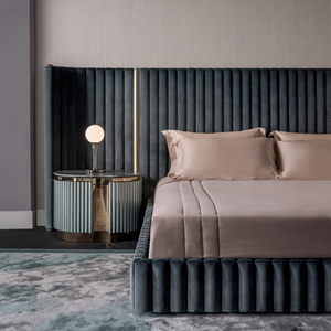 <span class=keywords><strong>Letto</strong></span> <span class=keywords><strong>Matrimoniale</strong></span> di Lusso <span class=keywords><strong>Verde</strong></span> Oliva con Testiera Trapuntata a Colonna, Struttura Grande <span class=keywords><strong>Verde</strong></span> Scuro, <span class=keywords><strong>Letto</strong></span> <span class=keywords><strong>Matrimoniale</strong></span> con Luce LED - Product Image 2