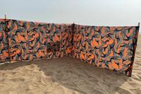 Nouveau design doux fort portable plage en plein air randonnée camping abri anti-vent extérieur pliant pare-vent