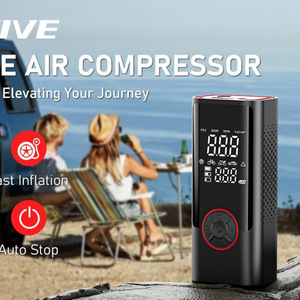 Compresor de Aire Eléctrico con Pantalla Digital, Inflador de Neumáticos Portátil para Auto, Doble Fuente de Alimentación, Modelo 35L, Inflado Rápido - Product Image 1