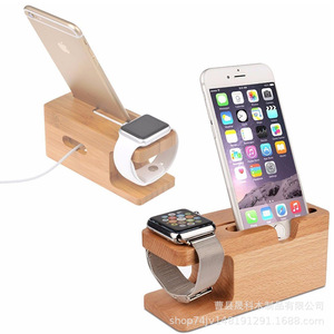 Organizador de escritorio de madera de bambú, soporte para teléfono, reloj, bolígrafo, cargador, soporte para papelería de oficina, rectangular, multiusos - Product Image 3