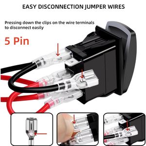 Interruptor Basculante Starlink Mini 12V/24V Marino de Alta Resistencia de 5 Pines, Interruptor de Encendido/Apagado para Auto, Compatible con Satélites Gen1, Gen2 y Gen3 - Product Image 4