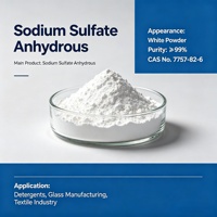 Sulfate de sodium anhydre de haute pureté de la marque Maoxing, prix par tonne pour l'industrie du verre