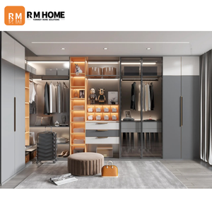 Armario Modular Inteligente RUOMU de Madera Maciza, Moderno y Ajustable, <span class=keywords><strong>Vestidor</strong></span>, Mueble de Dormitorio, Sala de Estar - Product Image 2