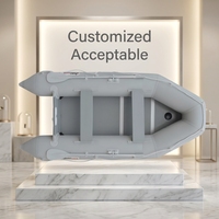 Bateaux de pêche gonflables pliables de 2 à 5 mètres, vente en gros, certification CE, fabrication OEM, bateaux gonflables portables, sur mesure