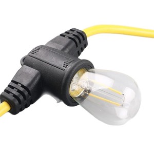 <b>E27</b> <b>Lamp</b> <b>Holder</b> String Light Wire 1.5 Sqmm Eu Plug 220V Plastic Bulb <b>Holder</b> Screw Type Convenient Outdoor Use - Product Image 5