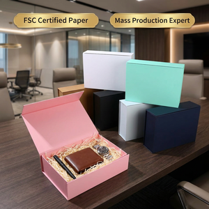 AOPA Ribbon Closure <b>Gift</b> <b>Box</b> | Magnetic Folding <b>Gift</b> <b>Box</b> for Luxury <b>Gifts</b> - Product Image 1