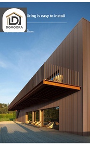 Panneau mural WPC imperméable de qualité supérieure 21 mm, surface brossée, texture bois, panneau en plastique pour décoration intérieure - Product Image 5