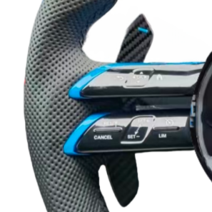 พวงมาลัยคาร์บอนไฟเบอร์ขายดีเหมาะสำหรับ <span class=keywords><strong>Mercedes</strong></span> Benz W206 W205 W204 W222 W223 W213 W177 W463 AMG GT A45 C63 E63 - Product Image 3