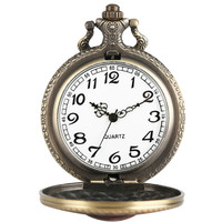 Collar con Colgante Metálico Vintage de One Piece, Reloj de Bolsillo con Diseño de Calavera Pirata de Luffy, con Cadena, Regalo de Anime
