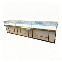 Vitrine de Luxe pour Bijoux avec Porte Coulissante en Verre Trempé Super Transparent pour Montres et Accessoires (Idéale pour Centres Commerciaux)