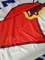 Drapeau géant personnalisé en polyester à double couture pour les fans de football