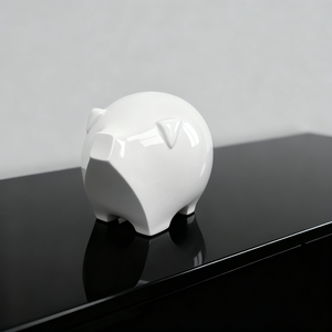 פסלון חזיר בסגנון סיני, דמות אמנותית מעוצבת משרף, עבודת יד לקישוט סלון וחדר שינה, מתנה לחג - Product Image 2