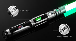 <span class=keywords><strong>Sabre</strong></span> <span class=keywords><strong>laser</strong></span> rotatif à écran LED DIY NEXUSSABERS, <span class=keywords><strong>sabre</strong></span> <span class=keywords><strong>laser</strong></span> en cristal, 34 effets sonores, batterie rechargeable au lithium-ion, jouet de 92 cm - Product Image 6