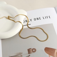 Collier chaîne unisexe en tungstène plaqué, forme géométrique minimaliste, best-seller quotidien, chaîne de clavicule polyvalente