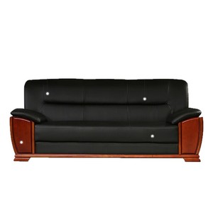 Hiện Đại Đơn Giản Rắn Gỗ Khung Văn Phòng Tiếp Tân Đàm Phán <span class=keywords><strong>Sofa</strong></span> Đen Tây Da Da Tổng Hợp Bìa Cho Căn Hộ Khách Sạn - Product Image 6