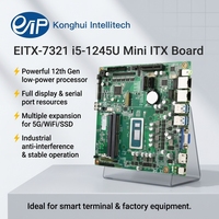 Eip EITX-7321 Laptop ITX Neues Stromsparendes 12W I5-1245U I7-1265U Industrie-Motherboard DDR4 16GB SATA Single EDP VGA Dual Display