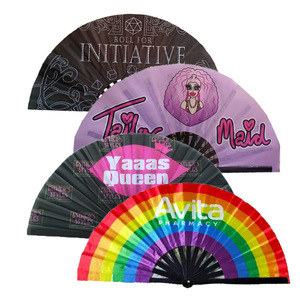 Éventail pliant promotionnel en gros, personnalisable avec logo, motif musical classique, coloré - Product Image 6