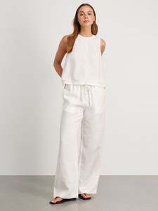 Conjuntos de 2 Piezas de Moda para <span class=keywords><strong>Mujer</strong></span>, Trajes de <span class=keywords><strong>Lino</strong></span> y Algodón sin Mangas, Chaleco y <span class=keywords><strong>Pantalones</strong></span> Anchos, Conjunto Casual de Oficina para <span class=keywords><strong>Mujer</strong></span>, Traje de <span class=keywords><strong>Verano</strong></span> para <span class=keywords><strong>Mujer</strong></span> - Product Image 2
