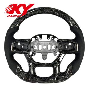 Accesorios para Automóviles, Volante de Fibra de Carbono Forjado Personalizado para Dodge Ram 1500 TRX RHO 2500 3500 4500 5500 2018-2027, con Calefacción - Product Image 1