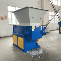 Broyeur de plastique à un seul arbre pour le recyclage des déchets PE PP HDPE LDPE