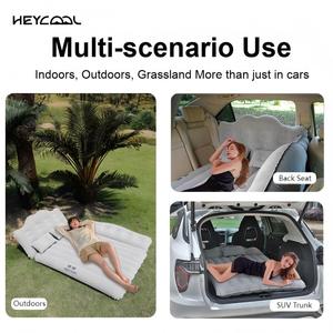 Надувной туристический матрас для кемпинга на 3 сезона, легко складывающийся, утолщенный, с функцией массажа, современный дизайн - Product Image 5