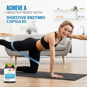 Sindirim bağırsak sağlık kapsülleri için OEM sindirim enzimleri kapsüller prebiyotikler ve probiyotikler takviyesi - Product Image 2
