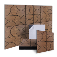 Autocollants muraux acoustiques artistiques autocollants 3D au design moderne, panneaux muraux décoratifs tendance pour salon et chambre à coucher
