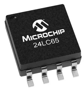 Microchip 24LC65-I/SM, 64kbit EEPROM Mémoire Puce, 900ns 8-Pin 8SOIJ Serial-I2C