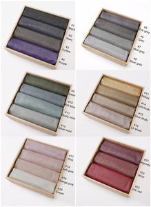 Syal Benang Rayon Emas Warna Solid Populer Selendang Wanita Grosir Jilbab Malaysia Syal Gemerlap - Product Image 3
