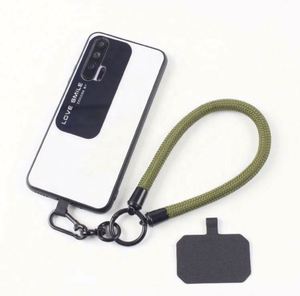 Custom Logo Keychain Wrist <b>Patch</b> Phone Lanyards Universal Short Nylon Mobile Phone Strap - Product Image 1