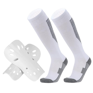 Calcetines Deportivos Unisex Coloridos y Elegantes para Correr, Fútbol y Entrenamiento, Calcetines de Fútbol Hasta la Rodilla, Juego de 2 Pares, <span class=keywords><strong>Espinilleras</strong></span> y Calcetines de Fútbol - Product Image 3