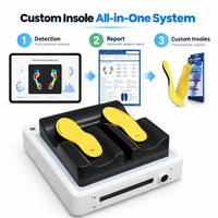Machine à semelles personnalisées portable avec scanner 3D du pied, détection de la pression et de la posture, affichage externe sur tablette IA pour l'évaluation de la forme physique en salle de sport
