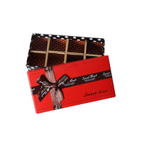 Boîte de dossiers en papier kraft écologique avec séparateurs et insert en papier pour l'emballage du chocolat