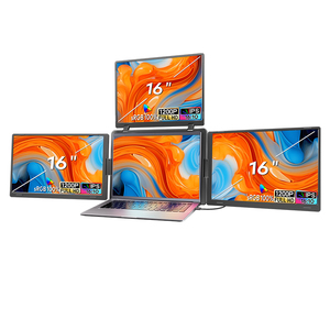 Moniteur portable FOPO 16 pouces 1200P Quad pour usage professionnel, extension d'écran d'ordinateur portable 60Hz avec connexion USB-C unique pour le travail - Product Image 1
