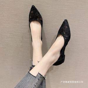 Vente directe usine en gros – Nouveaux talons aiguilles de 10 cm à lacets, respirants, légers, plateforme d'été, dessus en PU à motif floral - Product Image 2