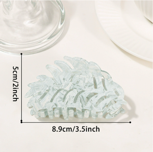 Pinza de Pelo con Forma de Hoja de Plástico PVC de 9.2cm, Diseño Nuevo de Youce, Impermeable, para Uso Diario, Primavera, Verano, Otoño, Moda - Product Image 5