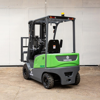 Chariot élévateur électrique à batterie lithium MOVMES 2 tonnes 4 roues avec déplaceur latéral hydraulique, pneus pleins/pneumatiques, design compact