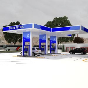Gas Stasiun Furniture Cuci Mobil Gudang dengan Toko - Product Image 1