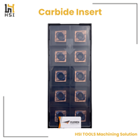 Plaquette en carbure QCMT revêtue PVD multi-tours pour acier inoxydable, acier semi-dur 20-50 HRC, outil de tournage CNC